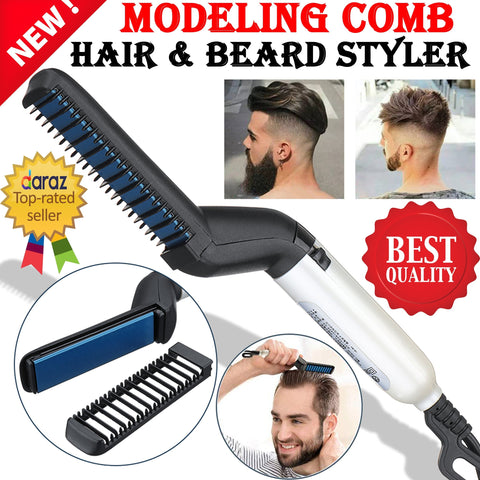 Mens Hair Straightener And Beard Comb