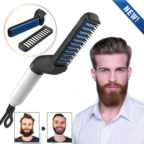 Mens Hair Straightener And Beard Comb