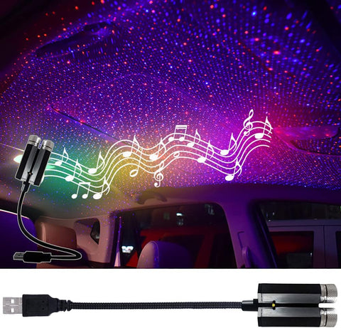 Romantic LED Car Roof Star Night|Car Projector| Multicolour Car Light