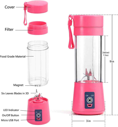 Portable Electric Blender Mini Fruit Juice Mixer